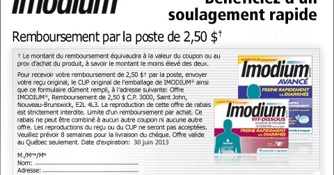 coupon rabais imodium