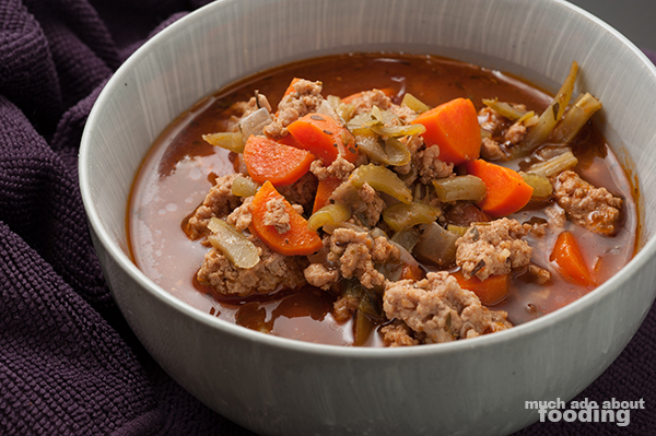Recipe - Ground Turkey and Vegetable Soup | Much Ado About Fooding