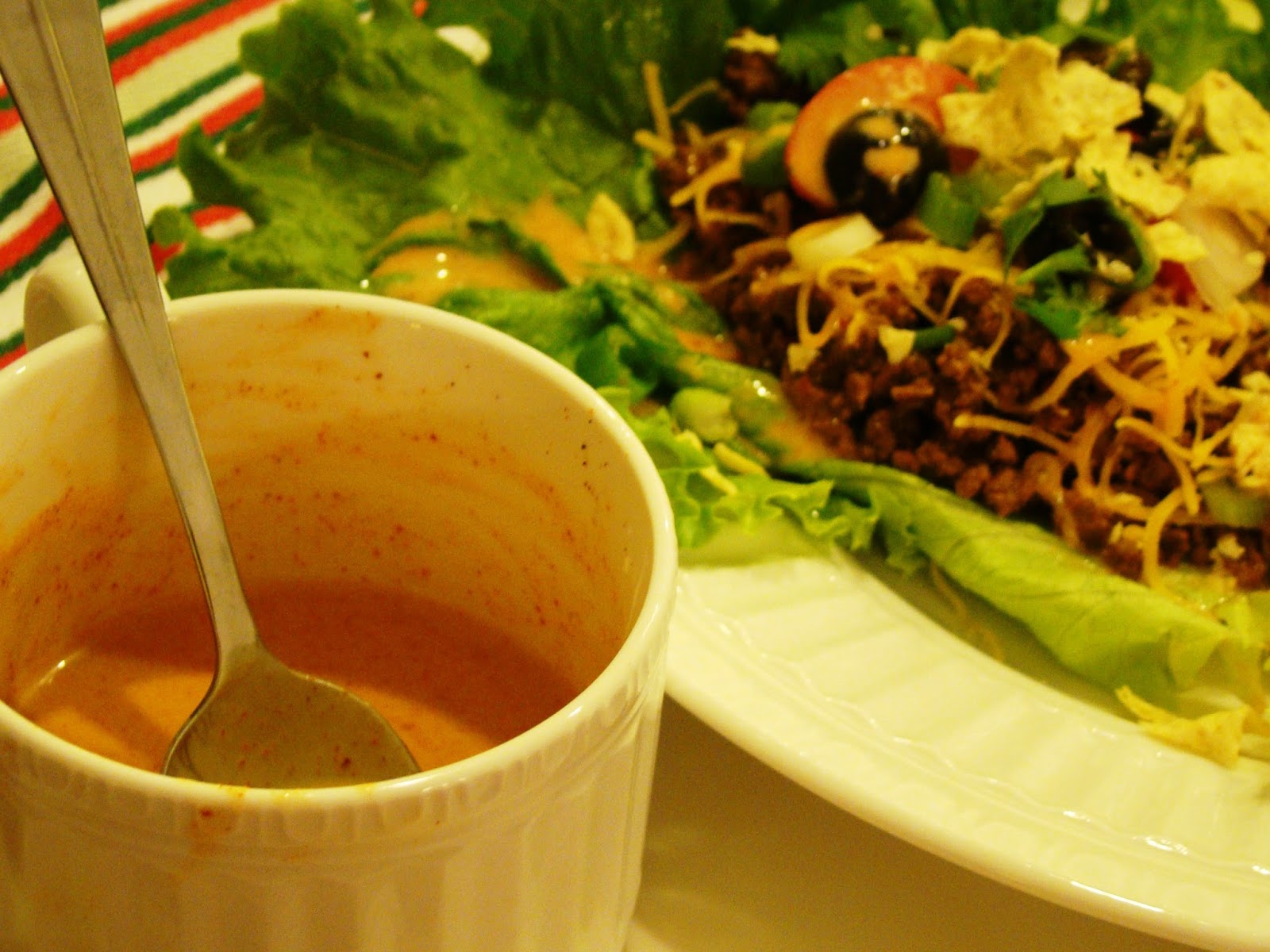 Soup Spice Everything Nice Taco Lettuce Wraps with Creamy Mexican Dressing