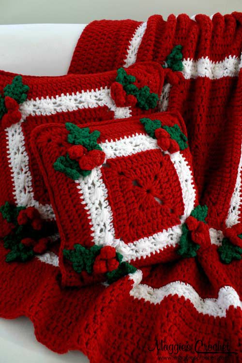 Irish crochet & CHRISTMAS IDEAS. CROCHET BLANKETS + PILLOWS.