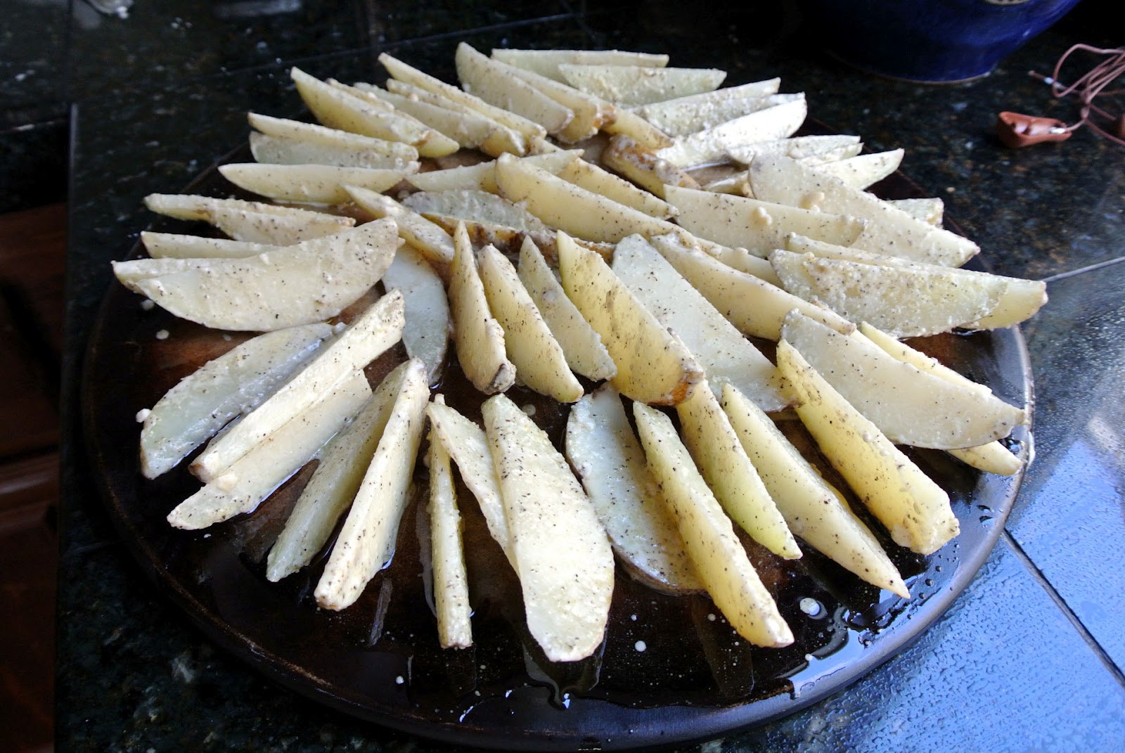 Mom, What's For Dinner? Crispy Baked Potato Wedges