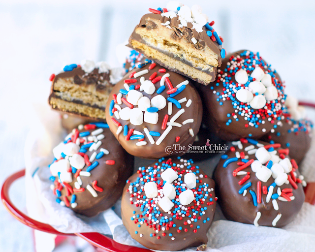 Chocolate Covered S'Mores Oreo Cookie Dough Treats