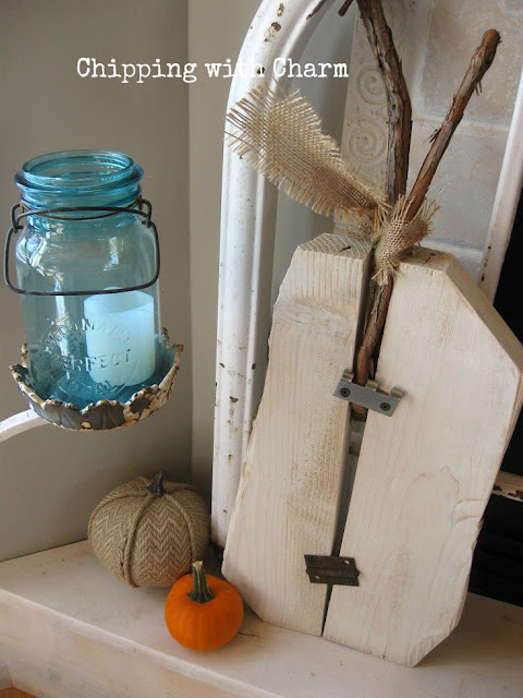 Chipping with Charm: Wood and Hinge Pumpkin from Ramshackeld Treasures...www.chippingwithcharm.blogspot.com
