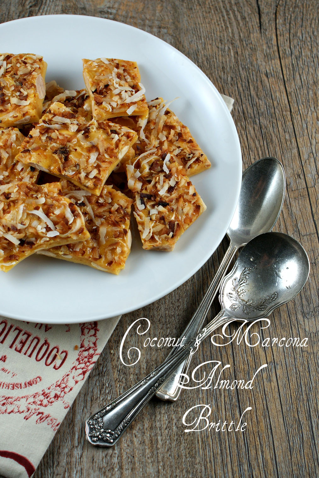 Authentic Suburban Gourmet Coconut and Marcona Almond Brittle Secret