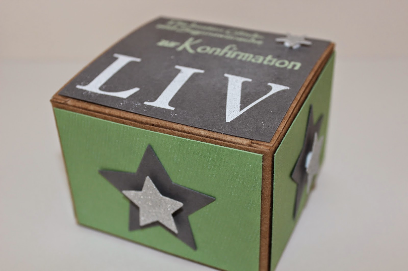 Sarahs Stempelkammer Cooler Name Coole Geschenkverpackung