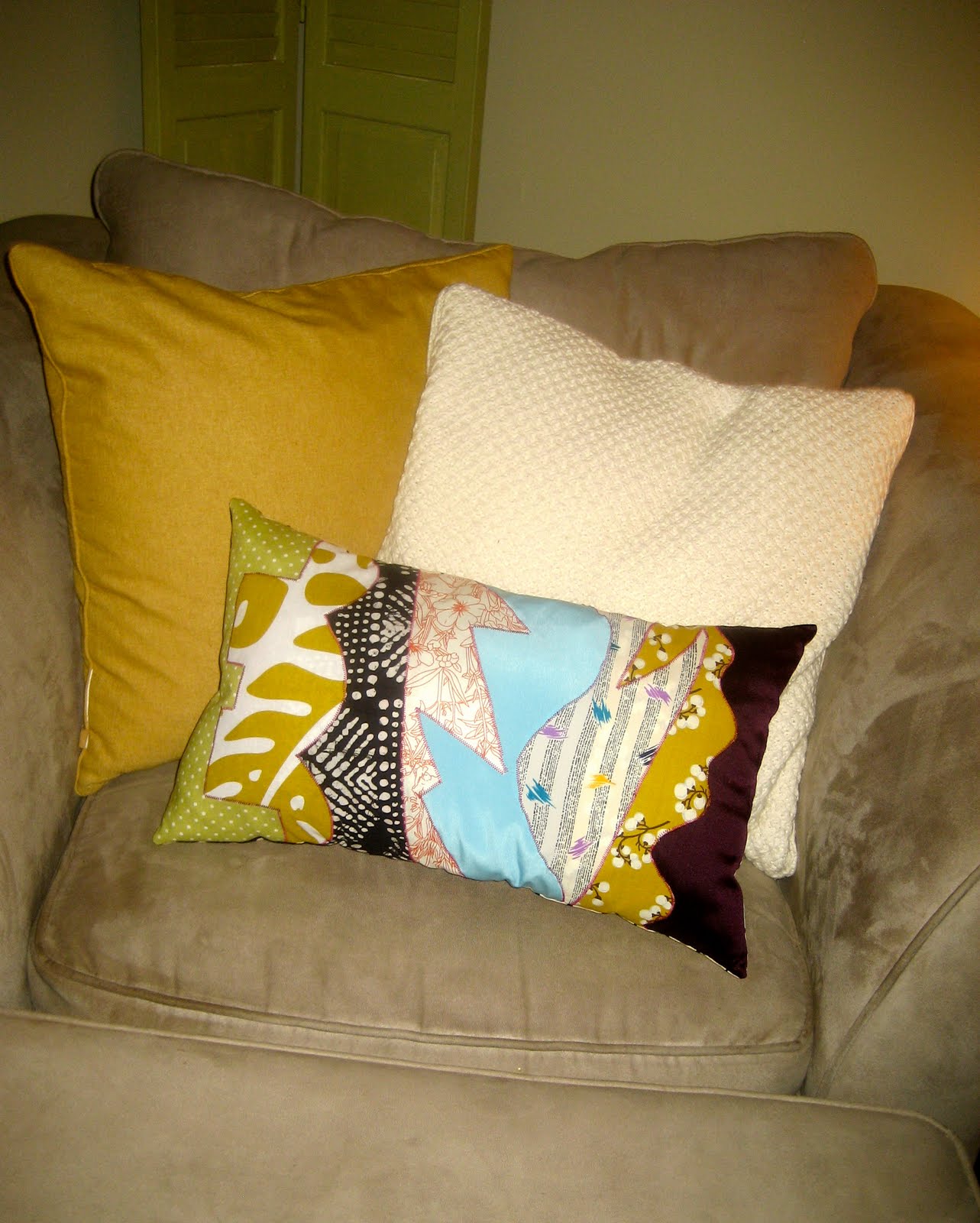 GraceAdkinsDesigns Funky Fabric Pillow