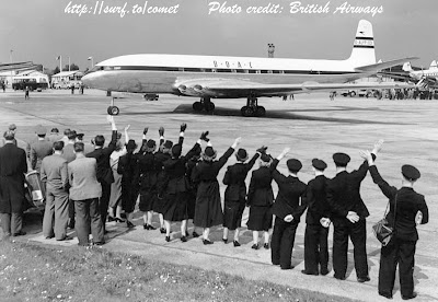A trágica carreira dos DeHavilland Comet 1 Comet+-+first+flight+departure