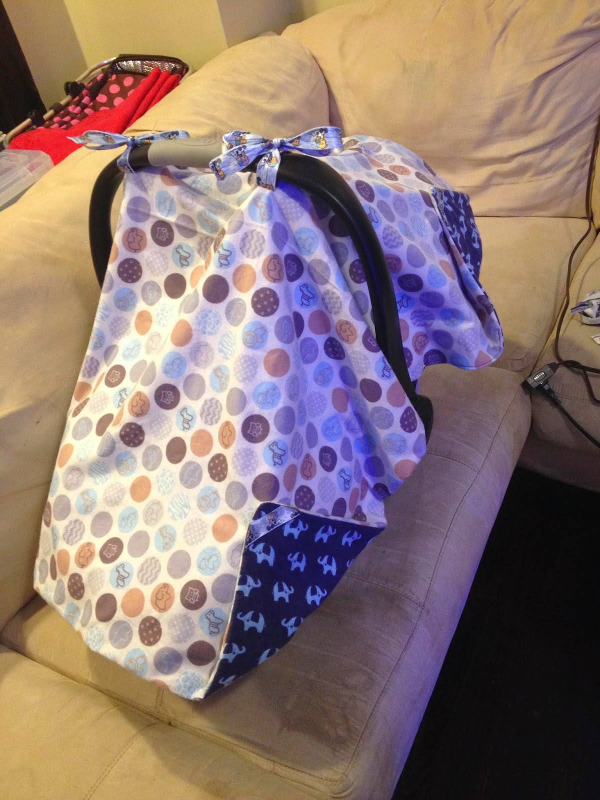 From My Hands and My Heart DIY Car Seat Canopy