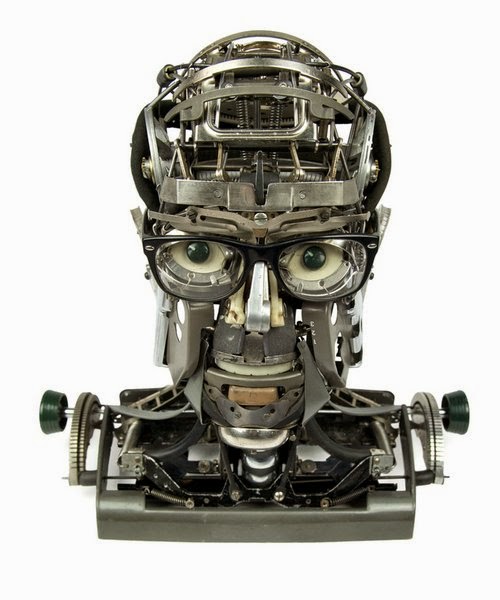 01-Jeremy Mayer-Typewriter-Robot-Sculptures-www-designstack-co