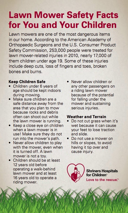 Shriners Parade Lawn Mower Safety Facts