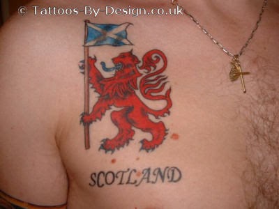 tattoo welsh dragon lion rampant saltire tattoos scottish red celebrity designs tribal zimbio poetra sampoerna wn