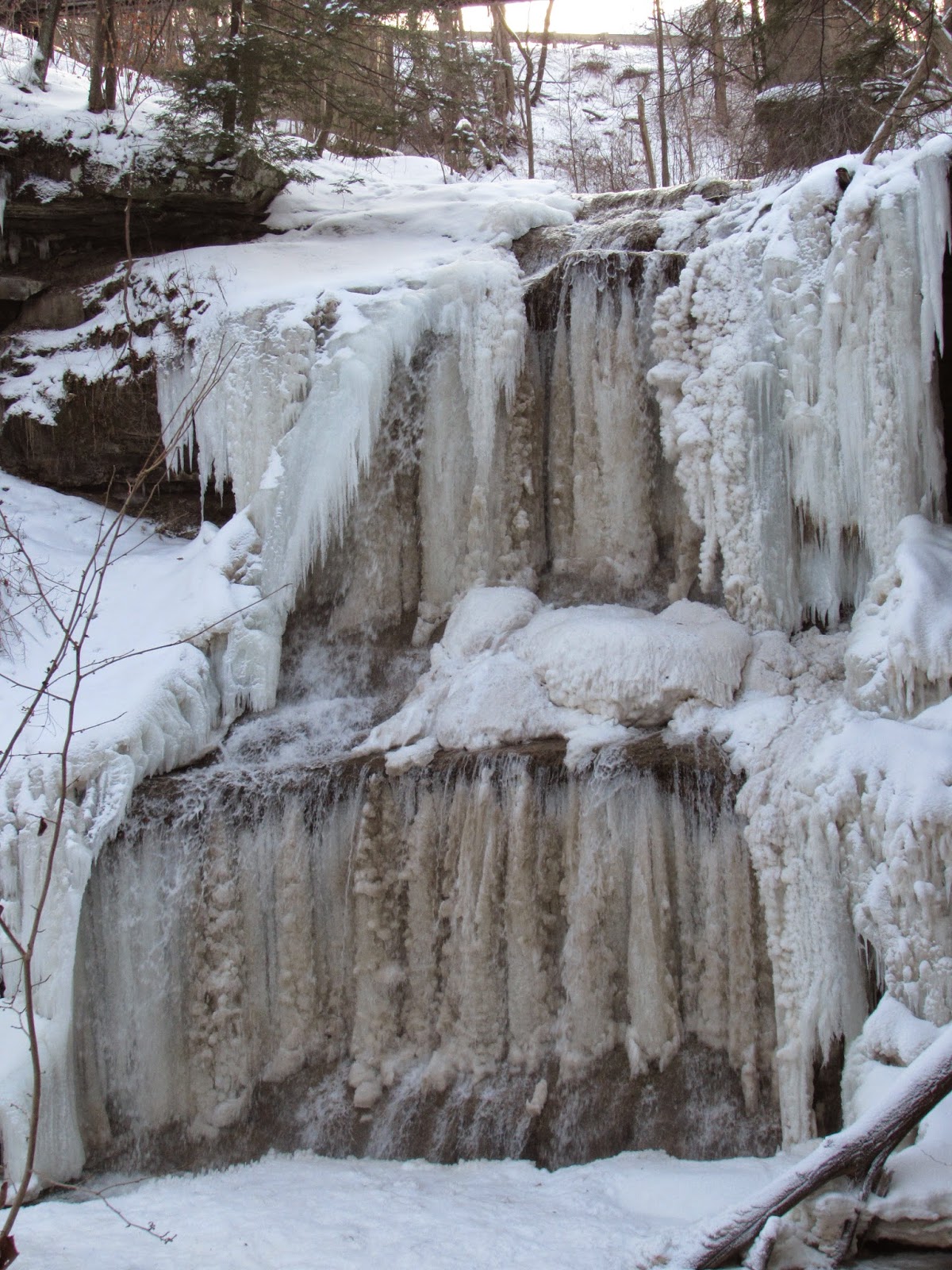 Snowy Drive Part 4 Quakertown Falls, Lawrence County Interesting