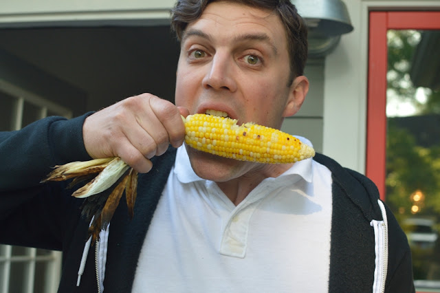 Eating Corn - Impromptu BBQ - The City Dweller