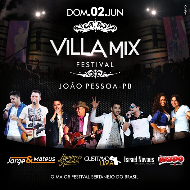 Ingressos Recife Villa Mix em João Pessoa