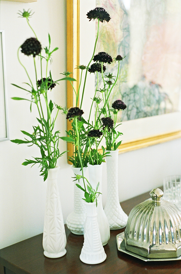 Sohl Design Milk Glass Centerpiece