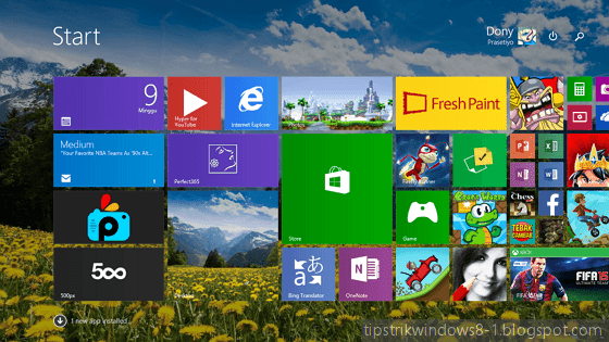 start screen layar start Windows 8.1, tampilan windows 8.1 start screen layar start Windows 8.1, tampilan windows 8.1