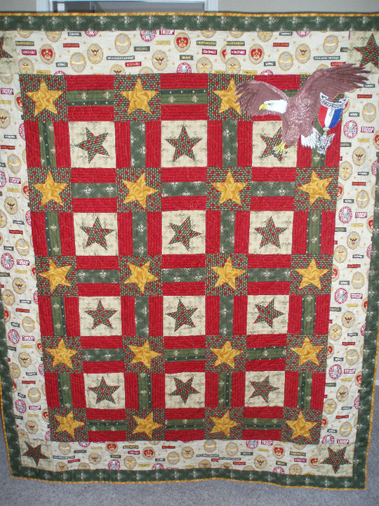 Care Bear Design Eagle Boy Scout Quilt