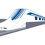 リニアモーターカーのイラスト「L0系」