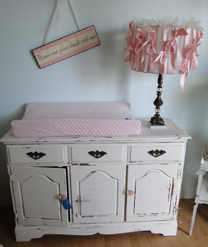 Ms. Funky Junk SHABBY HUTCH CHANGING TABLE SIDEBOARD 295