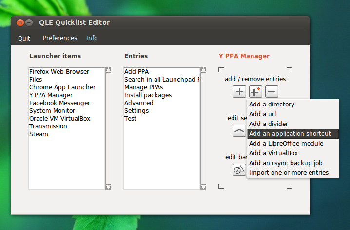 QLE Unity Quicklist Editor