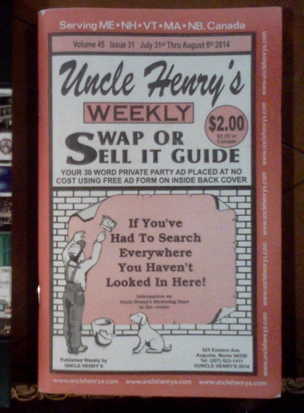 Mr. Vacuum Tube Received my first copy of Uncle Henry's