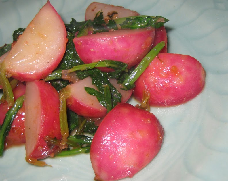 minxeats recipes, recaps, and restaurant reviews Sautéed Radishes