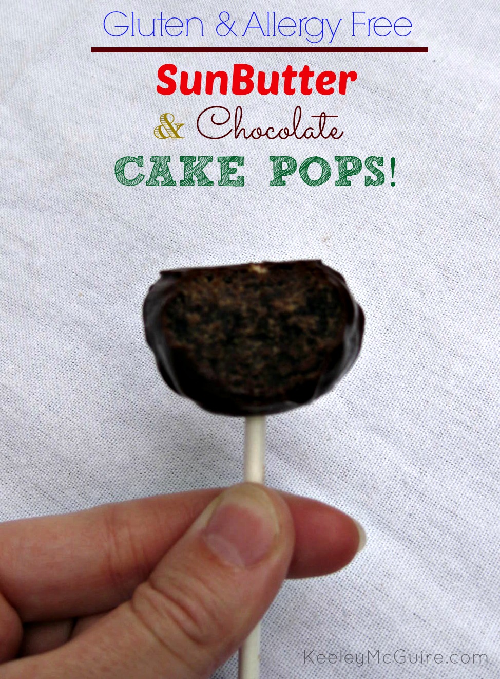 Gluten Free & Allergy Friendly SunButter & Chocolate Cake Pops