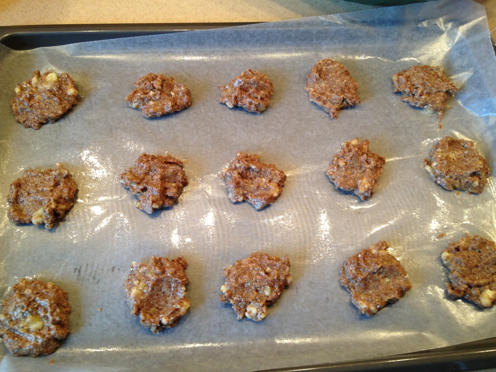 Quick banana flaxseed cookies