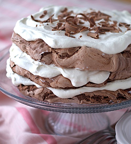Chocolate Meringue Cake Heat Oven to 350