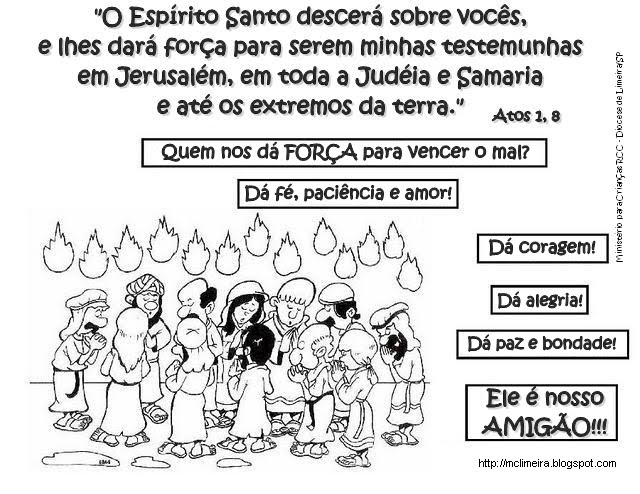 o dia de pentecostes atividades e desenhos