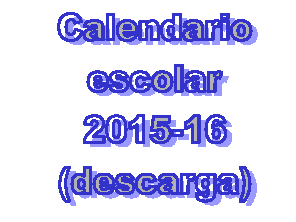 Calendario escolar 2015-16: