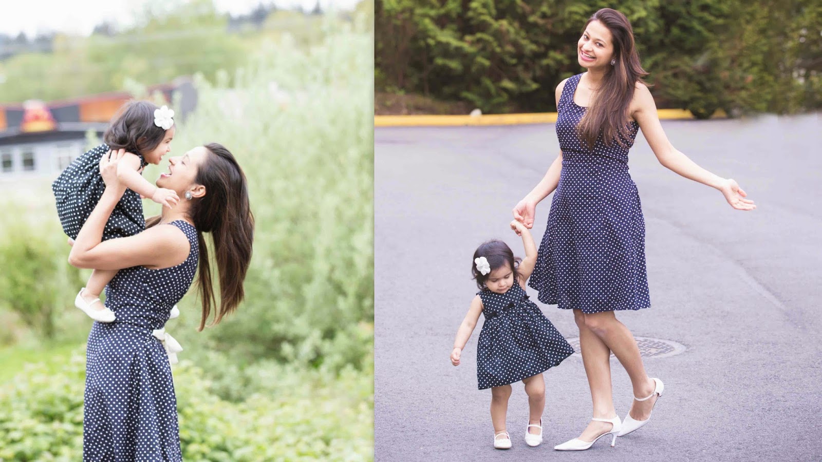 mom and baby in same dress