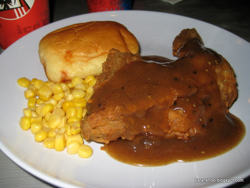 Karyn's Food Blog KFC O.R. Quarter Chicken with Black Pepper Sauce