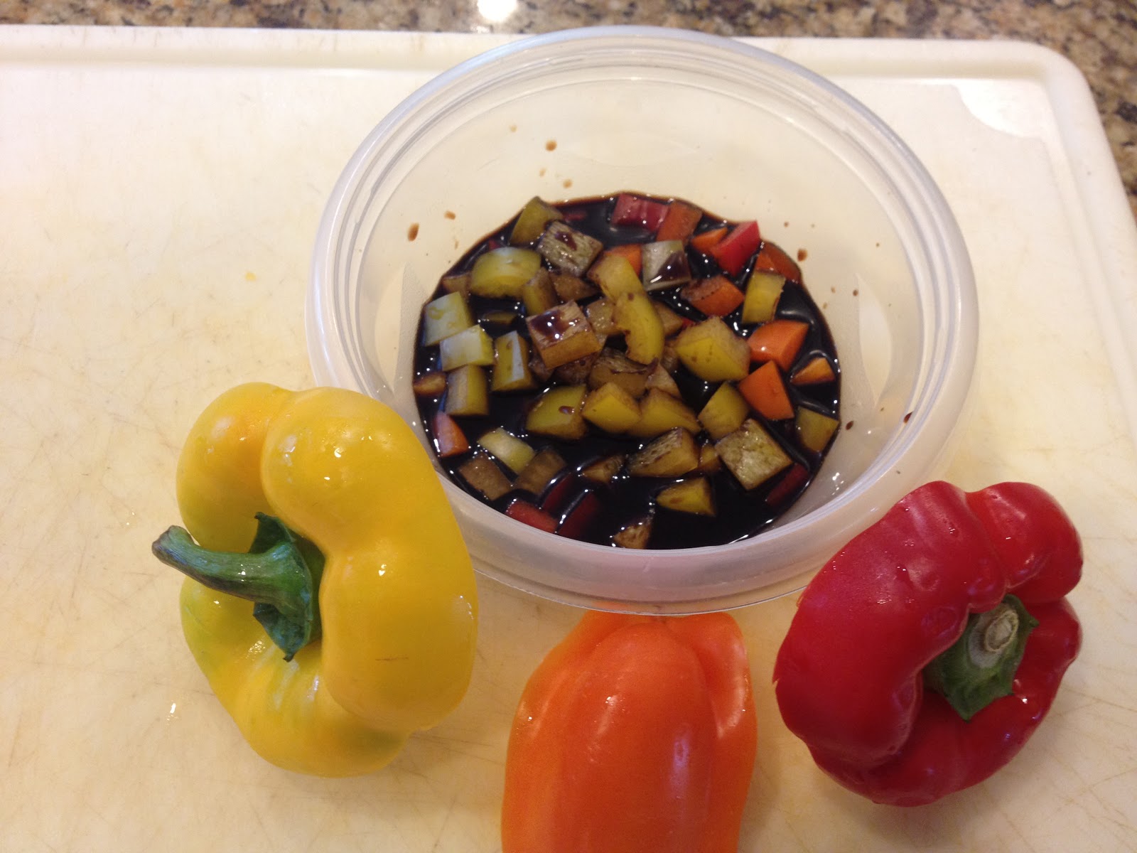 Salad with Balsamic Marinated Peppers Feed Your Soul Too