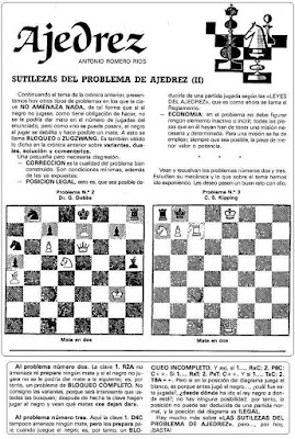 Problemas de mate de Antonio Romero Ríos en la revista Ejército, julio1986