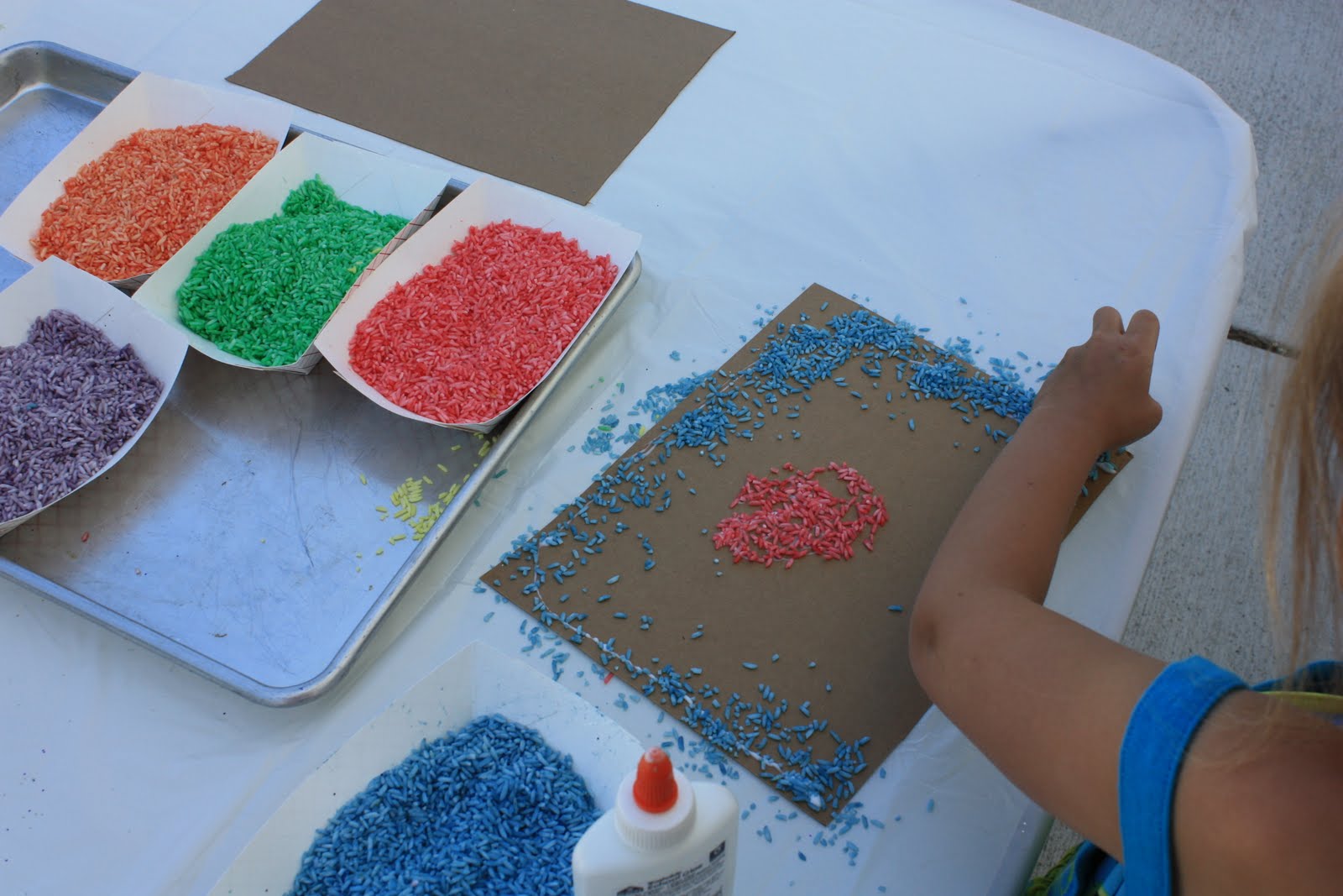 Let Kids Create Rice Art
