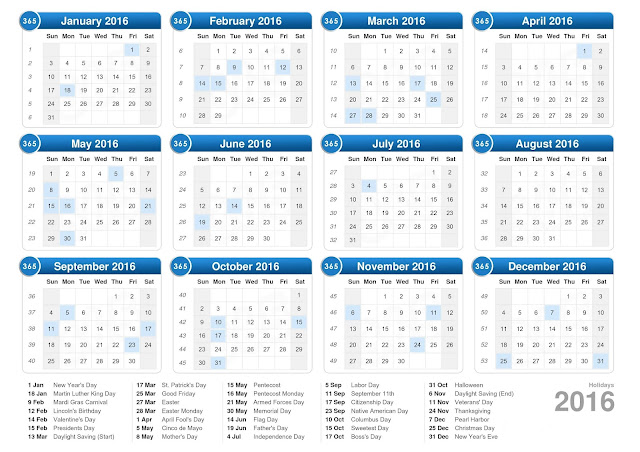 2016 Printable Calendar with European Holidays, Calendar 2016 European Public Holiday, Calendar 2016 with European Holiday, 2016 European Calendar Free Template