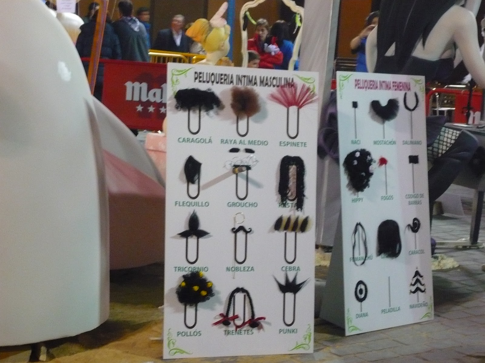 ... disturbing? Welcome to the posters of male/female pubic hair styles