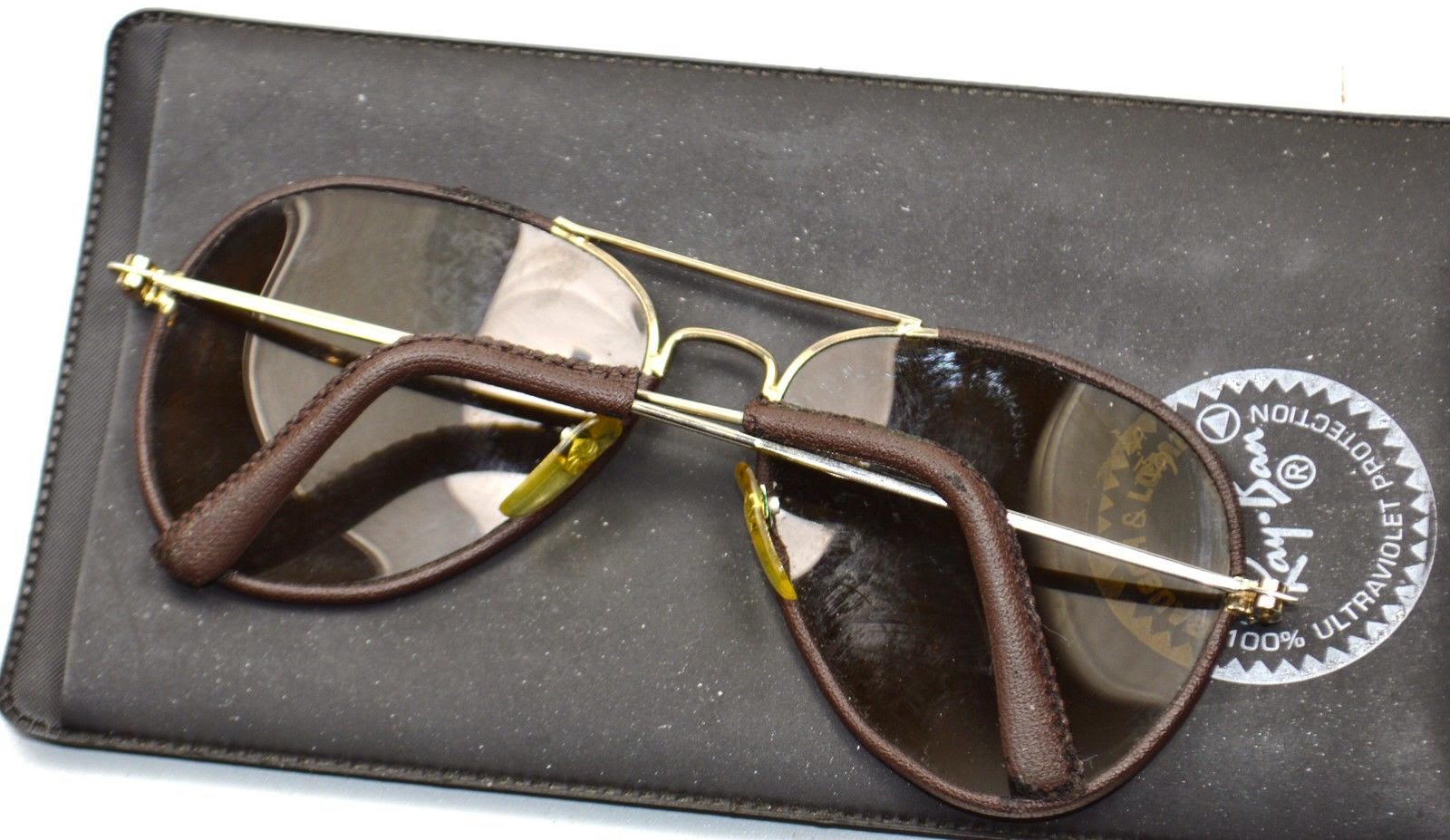 Vintage Designer Sunglasses Genuine Vintage 1970s Gents Ray Ban Aviator Bausch Lomb Sunglasses