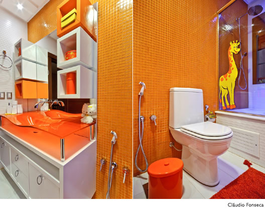 inspiração e diversão decoração em ; amarelo e laranja -> Decoracao Banheiro Laranja inspiração e diversão decoração em ; amarelo e laranja -> Decoracao Banheiro Laranja