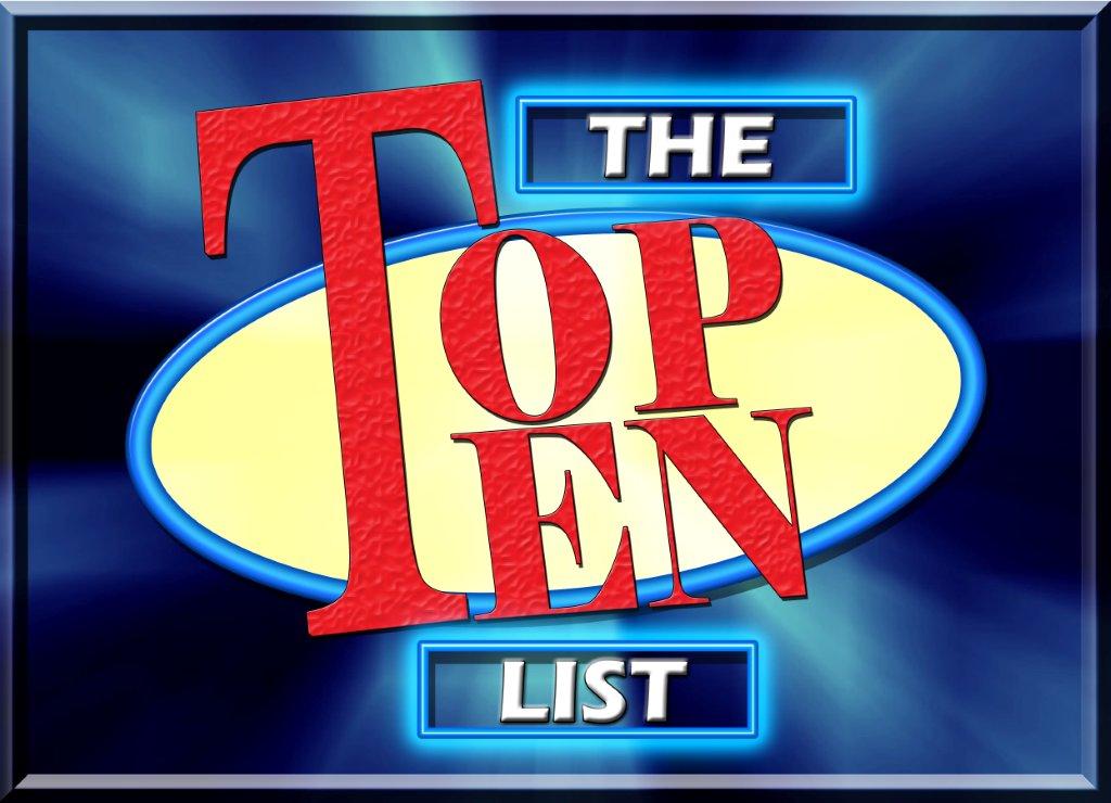 Crazy Enough TOP 10 LIST David Letterman Style! (ok...maybe not!)