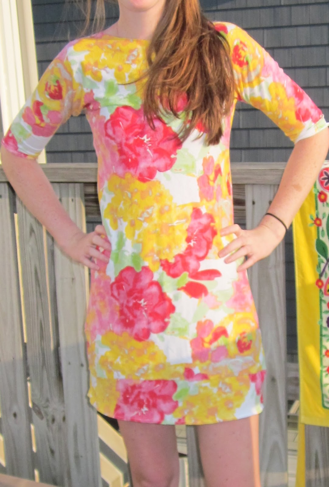 The Crafty Novice DIY Sew 1 yard Knit Dress
