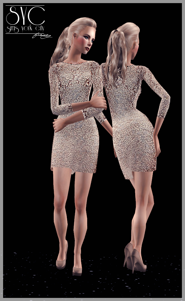 sims -  The Sims 2. Женская одежда: повседневная. Часть 3. - Страница 27 01-+Nude+Dress+for+AF