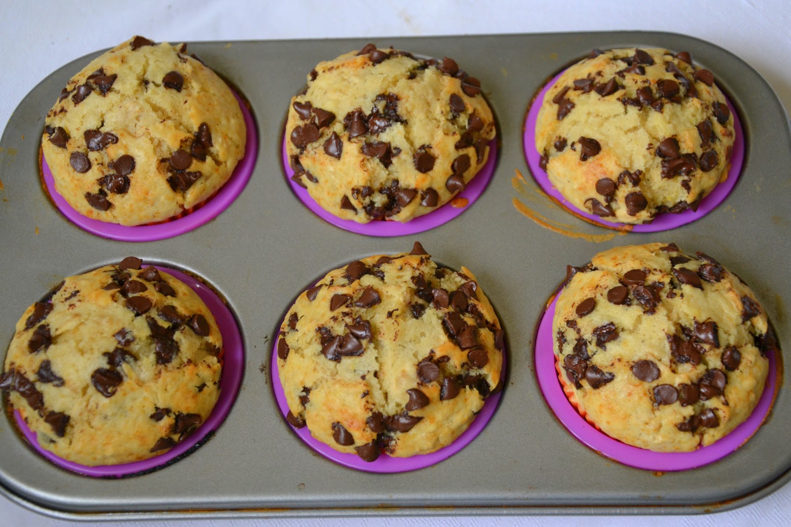 Palavras que enchem a barriga Muffins de aveia com pepitas de chocolate negro e uma visita ao