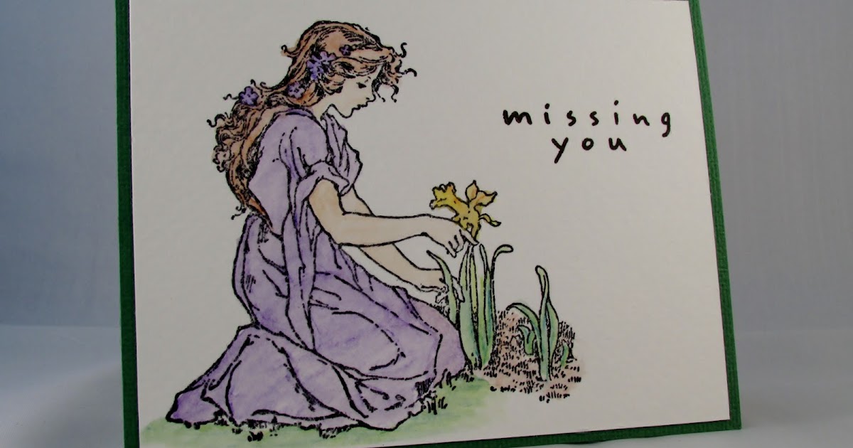 Paper Inkspirations Daffodil Girl Missing You