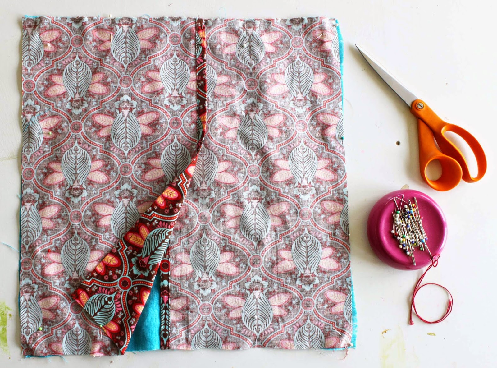 Getting Stitched on the Farm Tutorial How to Sew a Removable Pillow