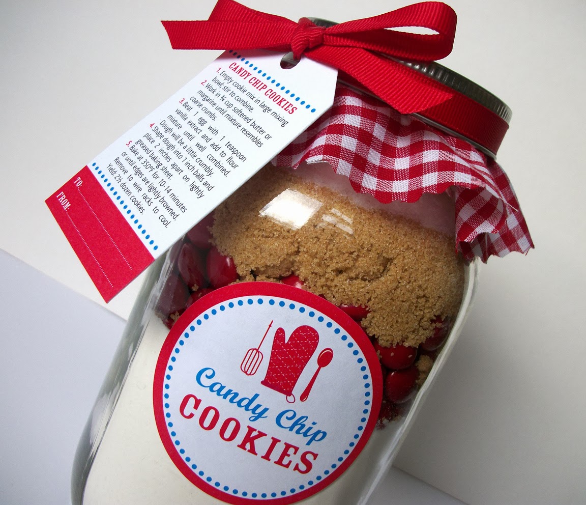 Colorful Adhesive Canning Jar Labels Cookie Mason Jar decorations with