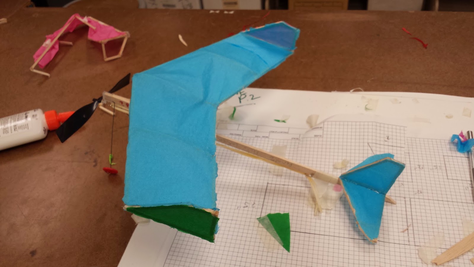 Philip LaRosa Tech and Design Blog Rubber Band Powered Airplane