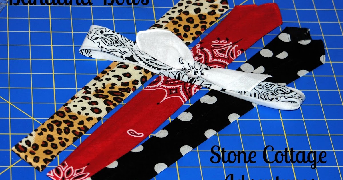 Stone Cottage Adventures Bandana Bows Tutorial