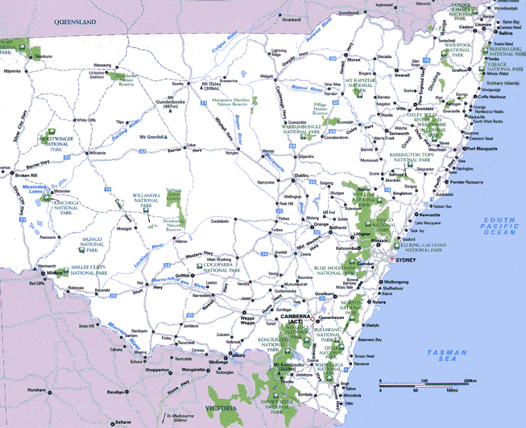 map of new south wales map of australia region political map of new south wales map of australia region political